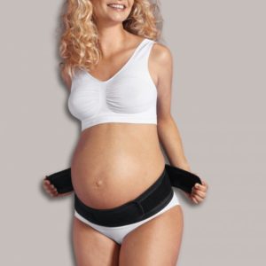 Carriwell Pas Ciążowy Podtrzymujący Regulowany na Rzep Czarny rozmiar L