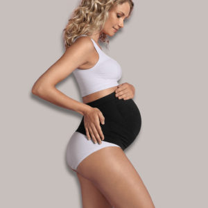 CARRIWELL Pas Ciążowy Bezszwowy Czarny rozmiar XL