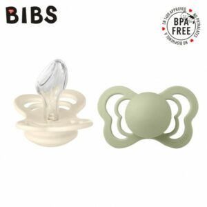 BIBS COUTURE 2-PACK IVORY & SAGE rozm M