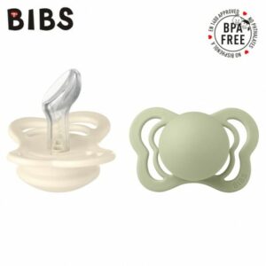 BIBS COUTURE 2-PACK IVORY & SAGE rozm S