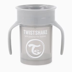 Twistshake, Kubek *360* Cup 6m+ Pastel Grey